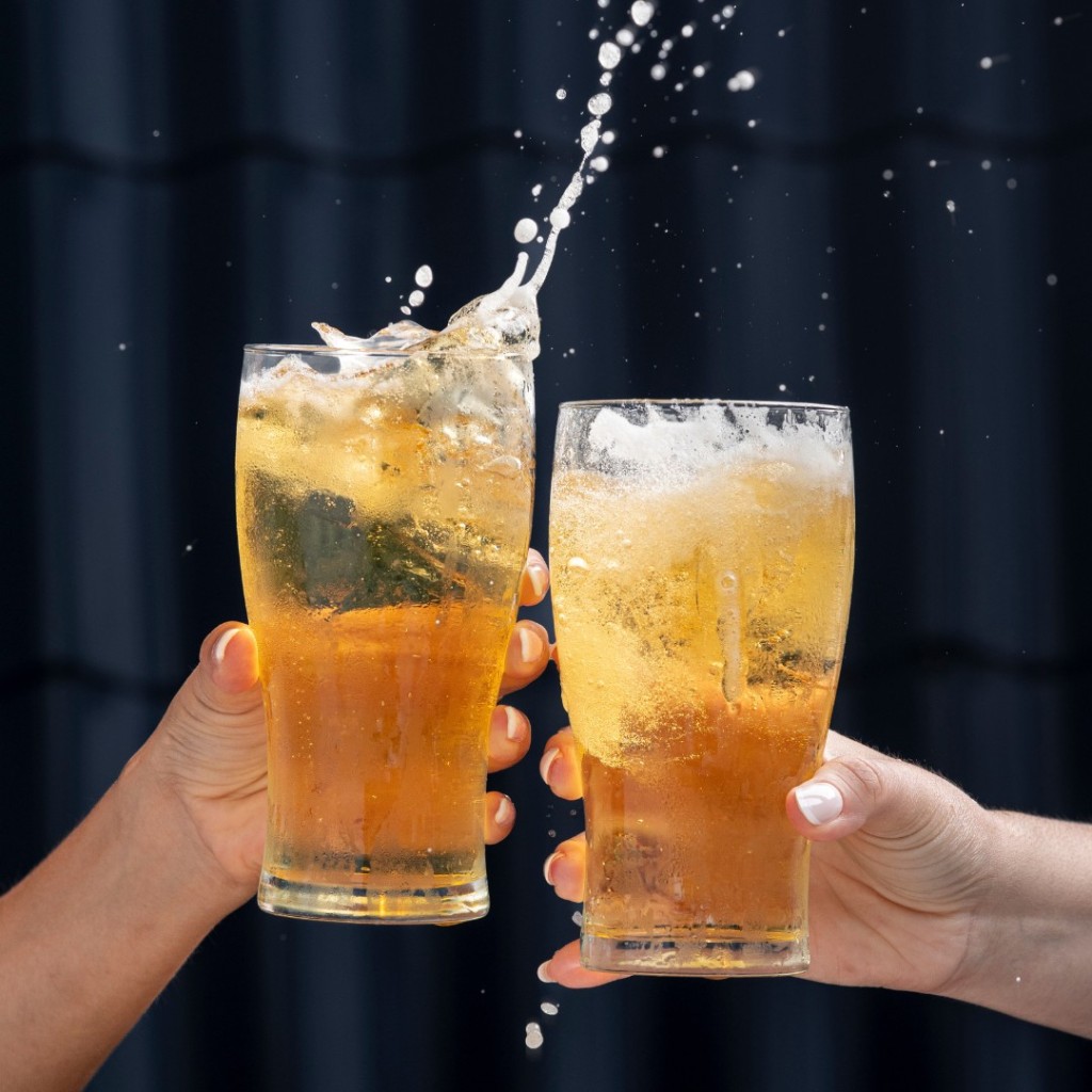 Benihana features a variety of beers and hard seltzers for those guests 21 and over. Enjoy draft beers, like the two featured here, or bottles.